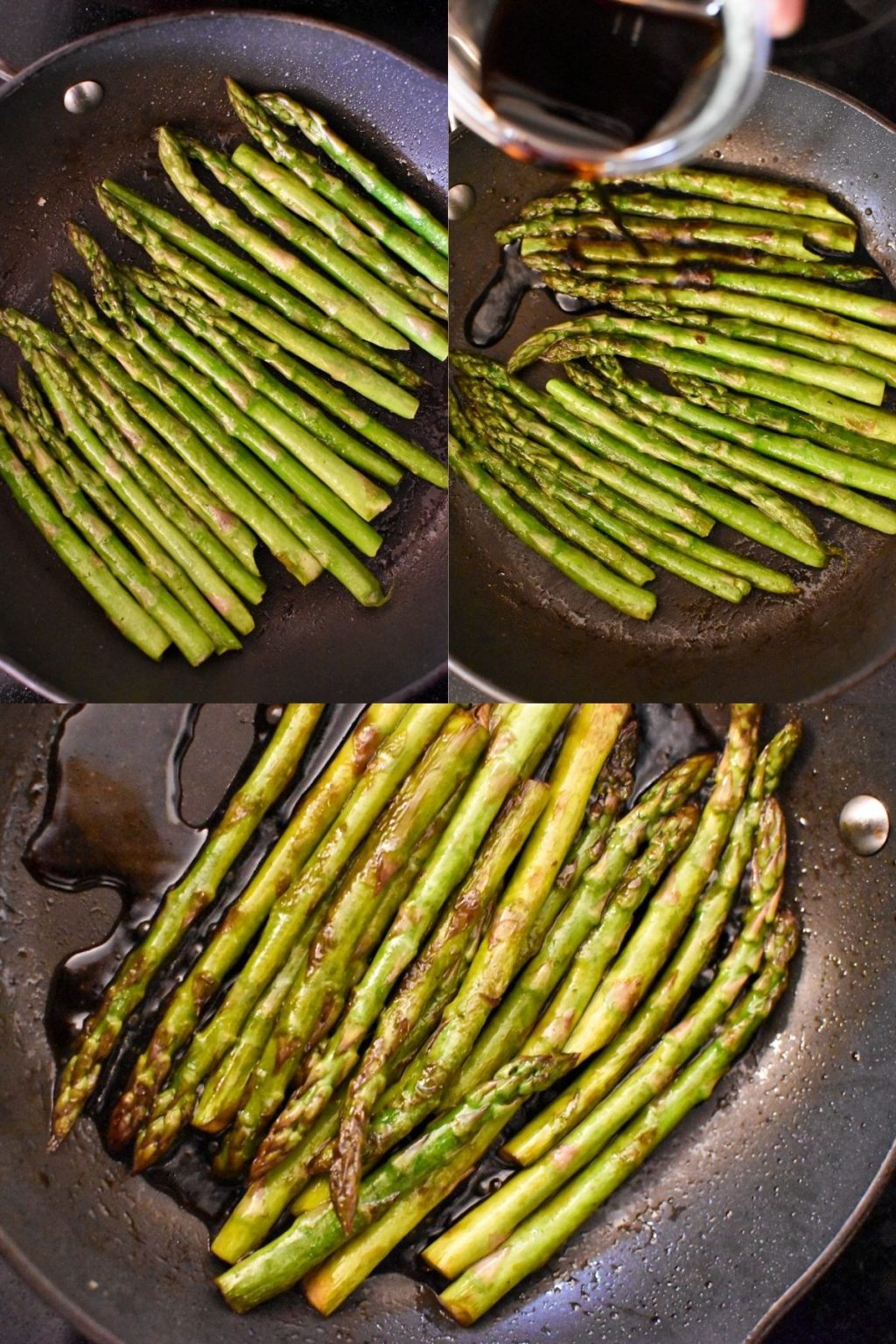 Stovetop Asparagus With Balsamic Vinegar Glaze Thyme For The Table