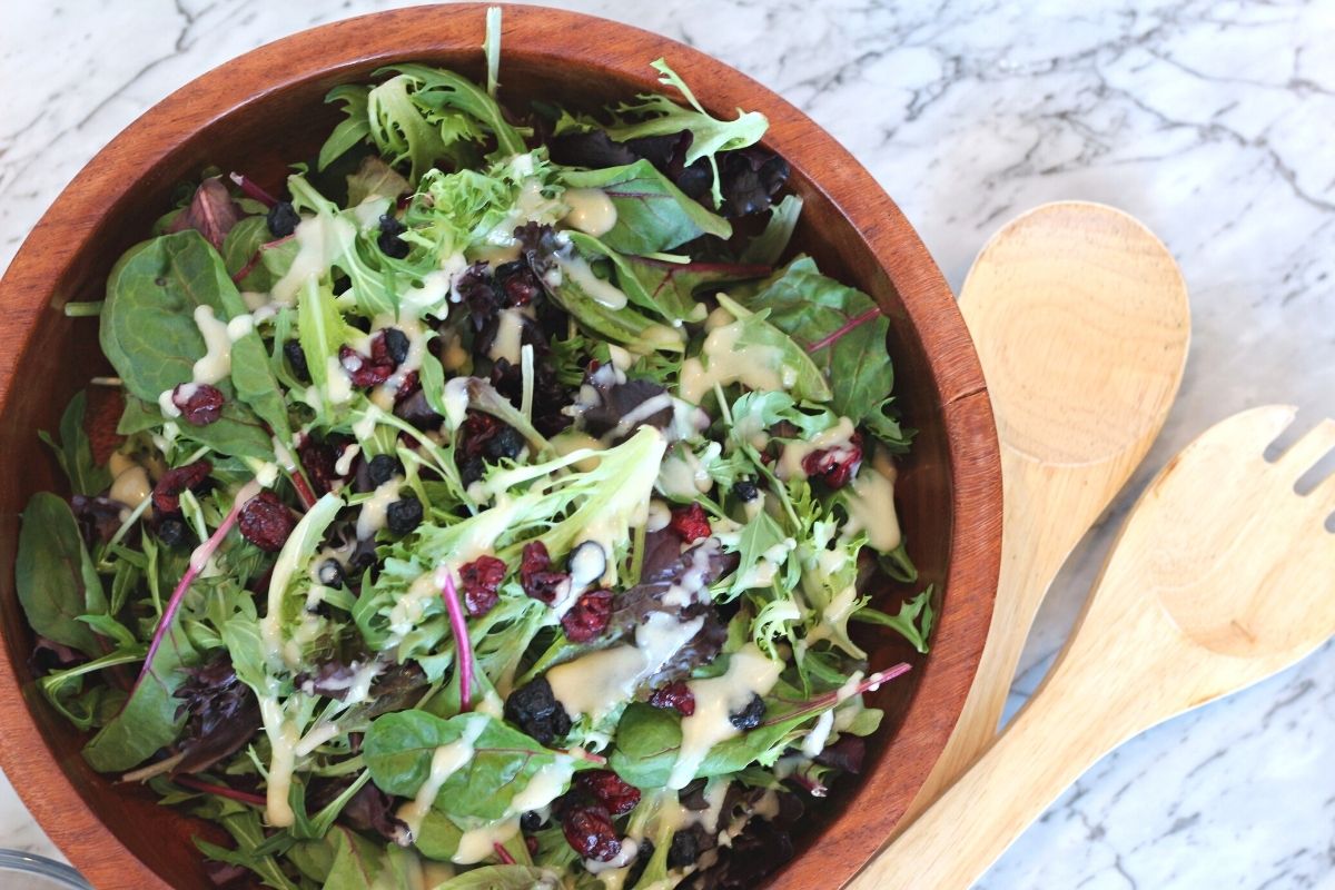 Apple and Blue Cheese Salad with Candied Pecans Thyme For The Table