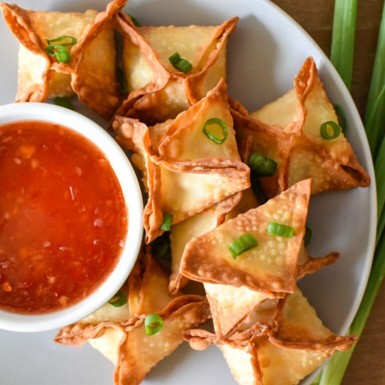 Air Fryer Crab Rangoon Wontons & Video Thyme For The Table