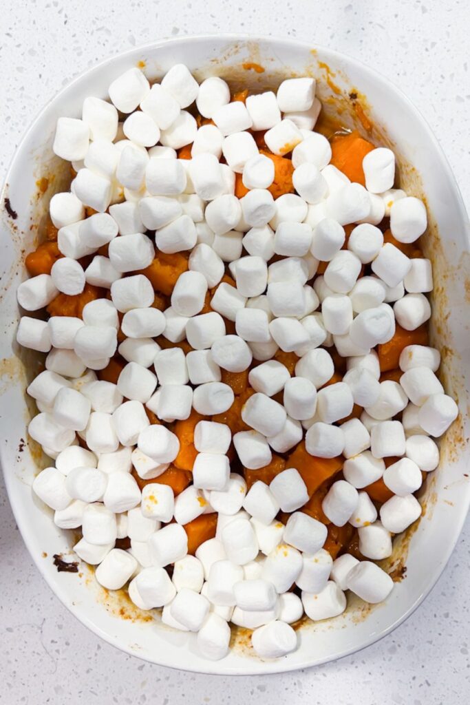 Southern Candied Yams Recipe with Marshmallows Thyme For The Table