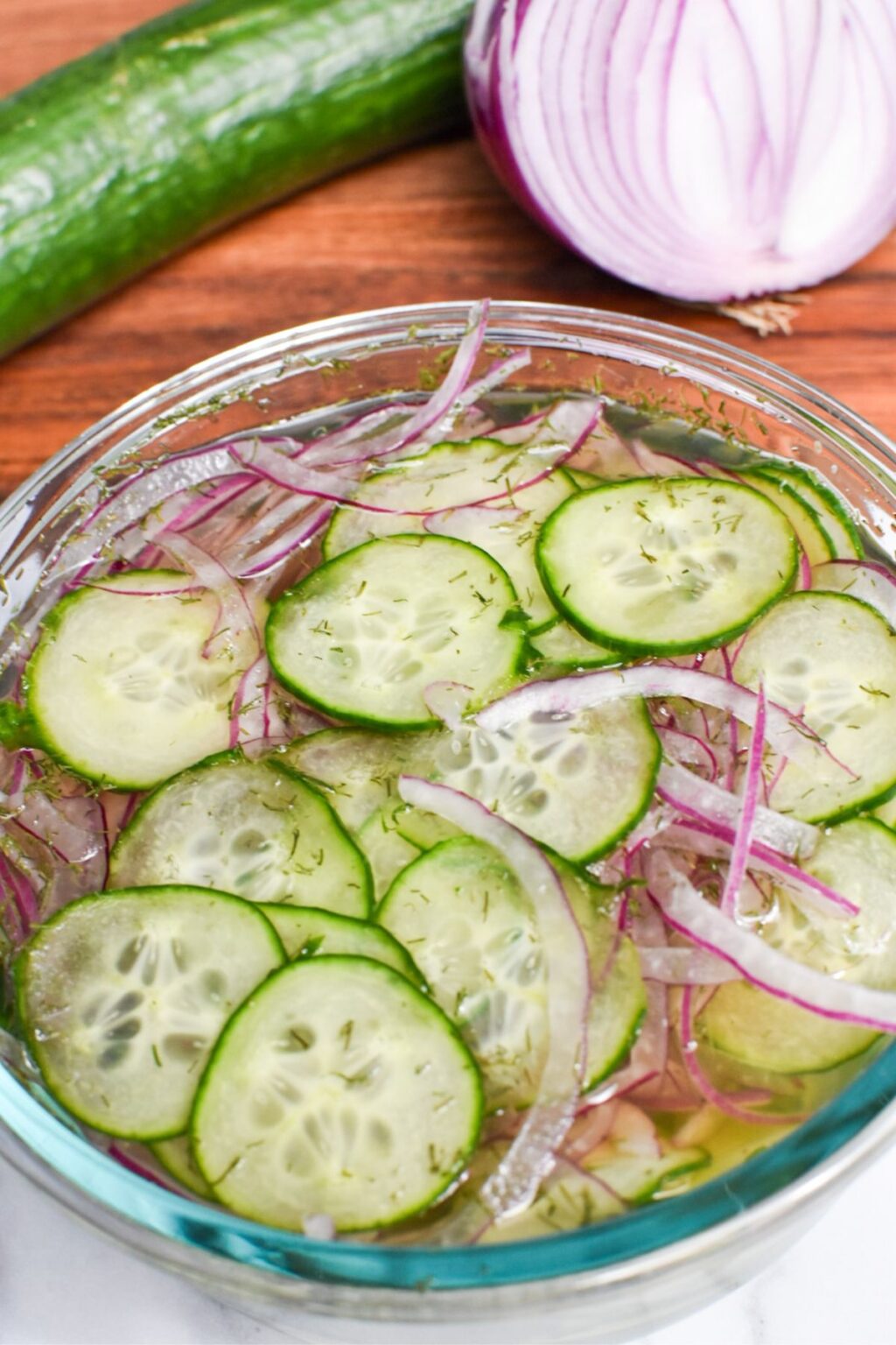 Old Fashioned Cucumber Salad Recipe Thyme For The Table
