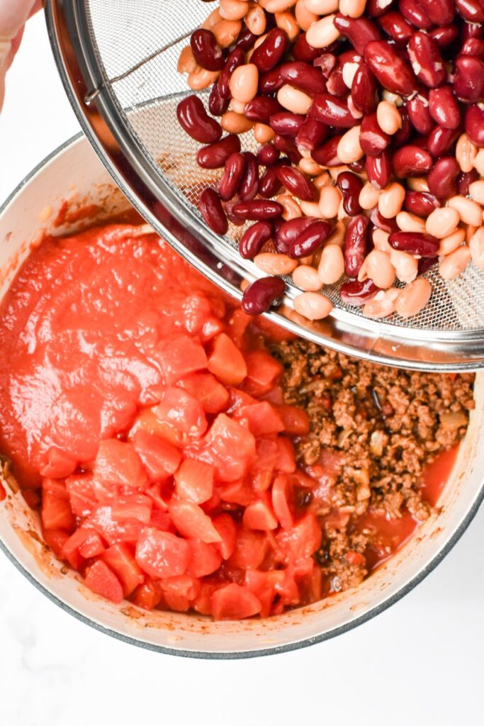 Ground Beef and Bean Chili Recipe - Thyme For The Table