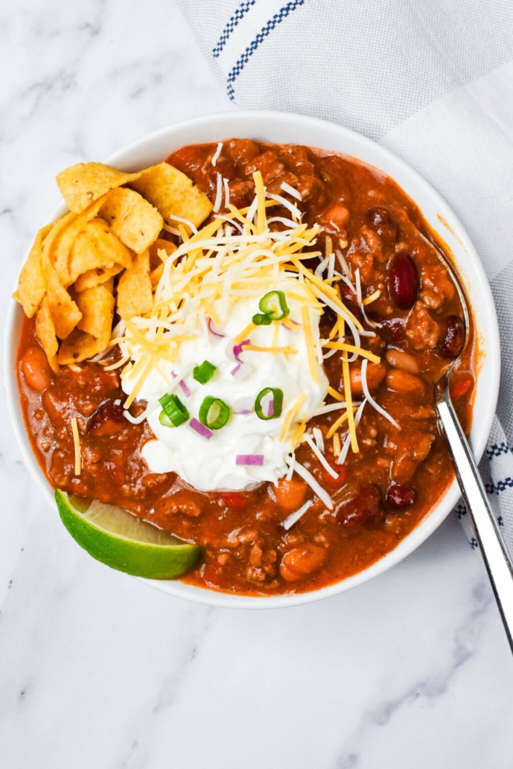 Ground Beef and Bean Chili Recipe - Thyme For The Table