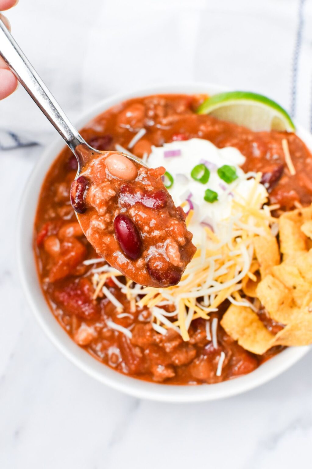 Ground Beef And Bean Chili Recipe Thyme For The Table Ground Beef And Bean Chili Recipe Thyme For The Table